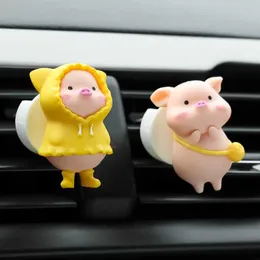 New New Upgrade Cute Pig Decoration Car Air Outlet Ornaments Perfume Clip Air Freshener Auto Interior Pig Decor Air Freshener Aromatherapy Clip