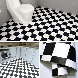 Adesivos de parede PVC autoadesivo Adesivo de chão papel de parede à prova d'água engrossar banheiro decoração da casa 3d decalque papel