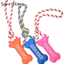 Squeaker Squeaky Cotton Rope Pet Toys For Puppy Dogs Chew Plush Sound Play Fetching Squeak Interactive Toy Pet Small Medium Dogs