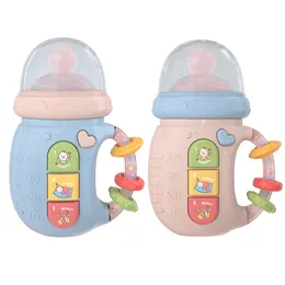 Babyflaskor# Musical Feeding Bottle Pacifier Born Soft Lim Teether Education Rattles Toy Mobile Toys Sugar Vocal Music 230607