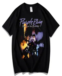 Men039s TShirts Prince Purple Rain And The Revolution T Shirt Emo Punk Shirts Rock Hippie Men Oversize Tshirts Goth Gothic Tee8353326