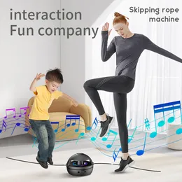 Jump Ropes Smart Automatic Electric Hopping Machine Multi-Person Fitness Intelligent Rope Electronic Adjuster Counting Jump Rope Machine 230607