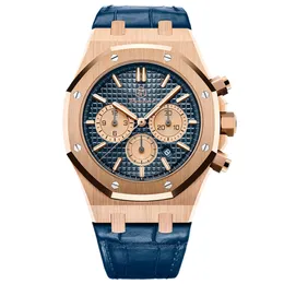 Дизайнерские часы модные часы Man Watch 41 -мм vk Quartz. Начатые часы с хронографом кожаный ремешок для сапфировой стеклянной водонепроницаемой Montre de Luxe