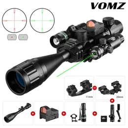 VOMZ 6-24x50 AOEG Entfernungsmesser-Zielfernrohr mit holografischem 4-Absehen-Anblick, roter Punkt, grüner Punkt, Laser-Combo-Zielfernrohr-2