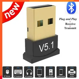 Nowy 2 w 1 adapter USB Bluetooth 5.1 nadajnik-odbiornik Bluetooth 5.0 Audio Adapter USB do komputera PC Laptop głośnik bezprzewodowy