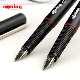 Fountain Penns Rotring Art Pen Germany Original Croquis Ritning Practice Calligraphy Design Parallell bläckomvandlare Katroner 230608