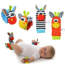 Baby Rattle Toys Wrist Foot Finder Small Soft Baby Boy Toy for 0-12 Months Children Infant Newborn Plush Socks Brinquedos282A