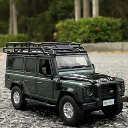Diecast Model car 1 32 Rover Defender Alloy Car Model Diecasts Metal Toy Off-Road Vehicles Car Model Simulation Collection Childrens Toy Gift 230608