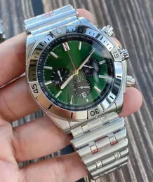 Hot Sale 2023 New Brand Man 's Watch Luxury Quartz Stopwatch 남자 크로노 그래프 시계 스테인레스 스틸 밴드 46mm 267