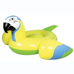 Bóia inflável de papagaio tropical para piscina Margaritaville, amarela