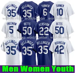 Лос -Анджелес 17 Shohei Ohtani Dodgers Jerseys Mens Women Women Youth 50 Mookie Betts 18 Yamamoto 8 24 Bryant KB Детские бейсбольные майки
