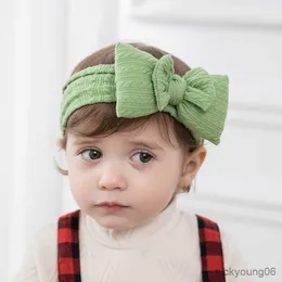 Hair Accessories 5/15Pcs Big Bows Baby Headband Cotton For Child Head Bands Girl Winter Turban Newborn Infant Cute Headwrap R230608