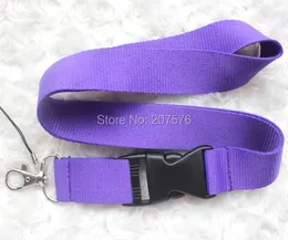 30st. Mix Färg Solid Blank Neck Lanyard -telefon för insamlings -ID -innehavare