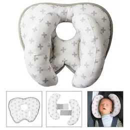 Kuddar Baby Pillow Protective Travel Car Seat Head Neck Support Kuddar Justerbara barn U-form Huvudstöd Småskedjan 0-3 år 230608