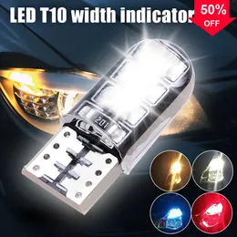 Novo T10 2835 6SMD LED Ampla Luz de Leitura Interior do Carro Placa de Licença Luzes de Sinalização Universal Tronco Lâmpada DC 12V 5W