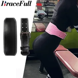 Weight Lifting 1pcs Belt for Men Women Leather Gym Strength Training Squat Deadlift Bodybuilding Fitness Back Support Power 230608