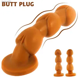 Simulazione Dildo Anal Plugs Prodotti per adulti Butt Plug in silicone di alta qualità Masturbatore femminile Perline anali Giocattoli del sesso per coppia L230518