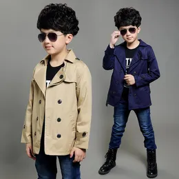 Tench Coats Coat Ubrania przyczynowe 412 Years Dżentelmen Classic Boy Kids for Children Trench Boys 230608