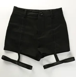 Newly Summer Women Sexy Shorts High Waist Solid Color Bandage Party Club Casual Short Pants VKING2113377