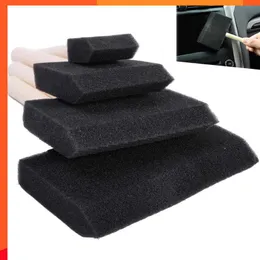 New Air Vent Brush Sponge Manico in legno Strumenti per la pulizia Interno auto Rimozione della polvere Aria condizionata Griglia Spazzole in spugna Accessori