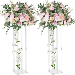 Clear Acrylic Wedding Table Centerpieces For Flower Stand Flower Base and Wedding Decorations Imake1000