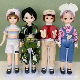 人形16 BJD 21Joint Movable 30cm Boy Doll Big Brown 3D Eyes with Fashion Clothes Can Dress Up Set Girl Diy Toy Gift230607