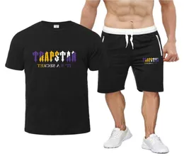 2022 New TRAPSTAR Summer Casual Tracksuit Shorts Tshirt Set Harajuku Tops Tees Hip Hop Streetwear T shirt Sport Sweatpants Men05972548