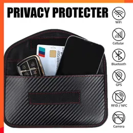 Новый автомобильный ключ блокатор сигнала сигнала Shield Shield Case Protector Pounge для автомобильных клавиш Кольцо без ключа RFID Portable Blocking Back