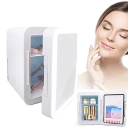 Mini Frigo 5L Portatile Beauty Makeup Skincare Frigo Cosmetico LED Specchio Frigorifero