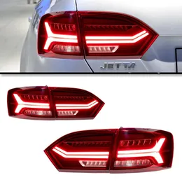 Car Tuning Taillights For VW Jetta MK6 2011-2014 Tail Lights Rear Lamp LED Signal Reversing Parking Lights