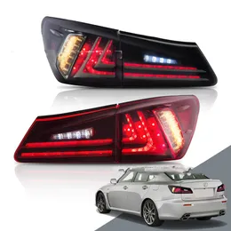 Bil LED genom bakljusmontering för Lexus IS250/350 2006-20 15 LED-bakljus Lamp Drl Signal Broms omvänd lampa