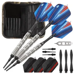 Sidewinder Tungsten Soft Tip Darts Ringed Barrel 18 Grams and Hardwoods Deluxe Camouflage Case