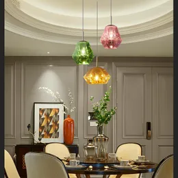 Pendelleuchten Moderne Diamant-Lava-LED-Leuchten Nordic-Innenbeleuchtung Wohnzimmer PVC-Hängelampe Home Kitchen Decor Fixtures Leuchte