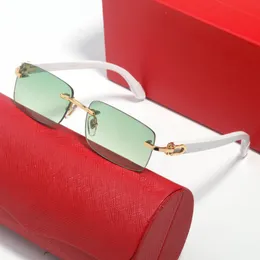 Elite Mens Solglasögon visar Elegant temperament Womens Solglasögon Frameless Driving Light och Versatile Practical Classic Anti Blue Light Radiation Glasses