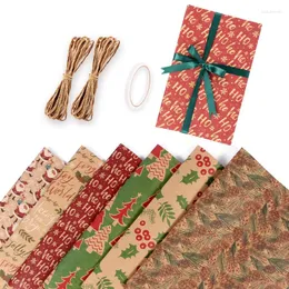 Presentförpackning 100 44 cm födelsedag juldekoration kraft papper år inpackning förpackning navidad party dekor
