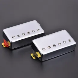 1 SET Original äkta BHC Electric Guitar Alnico Humbucker Pickup för ST LP EPI Electric Guitar Chrome KR (Origin)