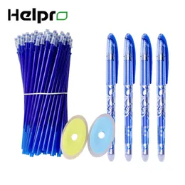 Bollpoint Penns Helpro 56pcsset Erasable Gel Pen Set Refylls ROD 05mm Washable Handle Magic For Office School Writing Stationery 230608