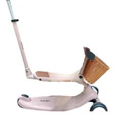 ZL Children 's Scooter Baby and Infant 4-in-One Riding Scooter