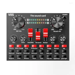 Bluetooth Professional Live Streaming Sound Card USB O Interface Mixer DJ For Recording Microphone Guitar