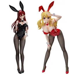 Action Toy Figures 45cm Freeing Fairy Tail Erza Scarlet Bunny Girl Action Figure Lucy HeartfiliaErina Nakiri Anime Sexy Girl Figure Adult Doll Toy 230608