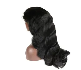 Brazilian Full Lace Human Hair Wigs Body Wave Pre Plucked Lace Wigs For Brazilian Black Women Shipp by ePacket 1B Color5176787