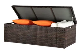 1 Pc Outdoor Furniture Garden Sets Deck Storage Box Rattan Locker Patio Courtyard New7741264