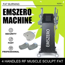 2024 14Tesla New Nova Slimming 4 Handtag med RF-kudde Hi-EMT Body Shape Ems Sculpt Build Muskler Elektromagnetisk stimulator