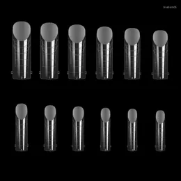 Falska naglar Poly-Extension Gel Dual Nail Form Builder Formar Coffin Tips For Manicure Art Designs D2TA