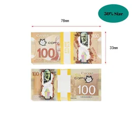 Novidade Jogos Prop Canadá Jogo Dinheiro 100S Dólar Canadense Cad Notas Papel Reproduzir Filme Adereços Drop Delivery 202 Dhm8H