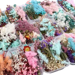 Decorative Flowers Colorful Dried Epoxy Resin Craft DIY Accessories Preserve Floral For Wedding Home Decoration Artificial Flower