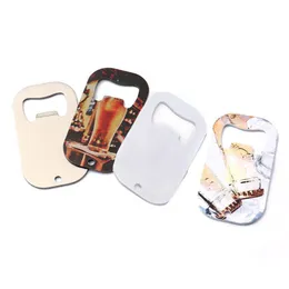 Openers Sublimation Blank Beer Bottle Opener Heat Transfer Metal Dog Tag Corkscrew Diy Creative Gift Drop Delivery Home Garden Kitch Dhtlg