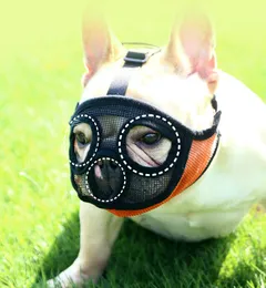 Muzzles Pet Küçük Köpek Fransız Bulldog Namlu Köpek Fare Sepeti Nefes alabilen namlu Köpekler tasma koşum malzemeleri