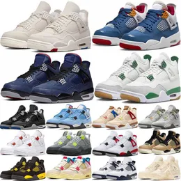 2023 4 Jumpman 4s Mens Basketball Shoes Military Black Cat Canvas Red University Blue Thunder Pink Cactus Jack Men Women Trainers Outdoor Sports Sneakers 36-47