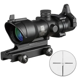 황갈색 검은 색 전술 사냥 Trijicon ACOG 4x32 소총 스코프 B 단락 전술 소총